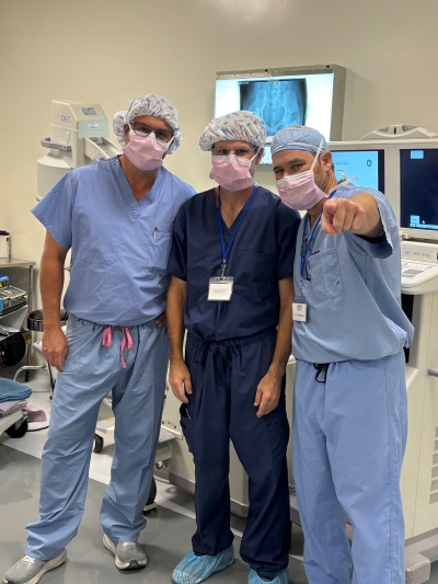 Greg Parker of Zimmer Biomet, Dr. Seng, Dr. Bradbury